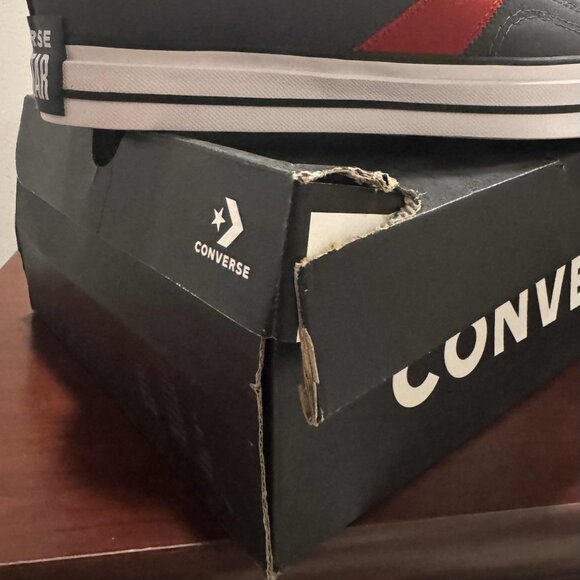 Converse Star Player 76 Puff Casual Shoes Grey-Red-White (A14720C) Damage Box - Picture 7 of 8